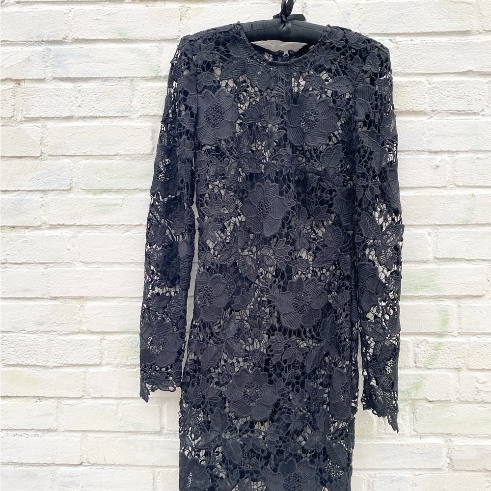 Elegant Black Lace Dress